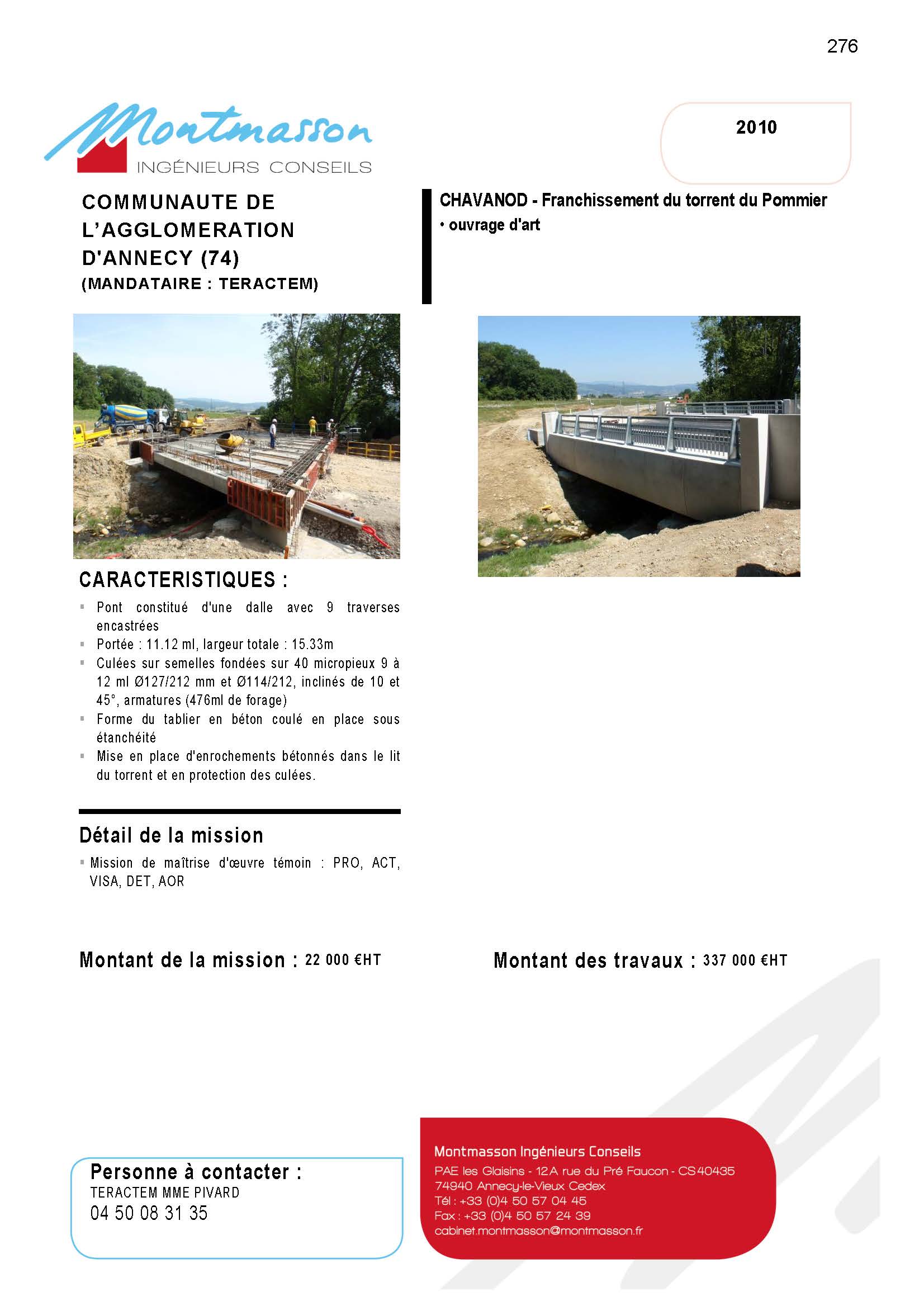 chavanod pont sur le pommier
