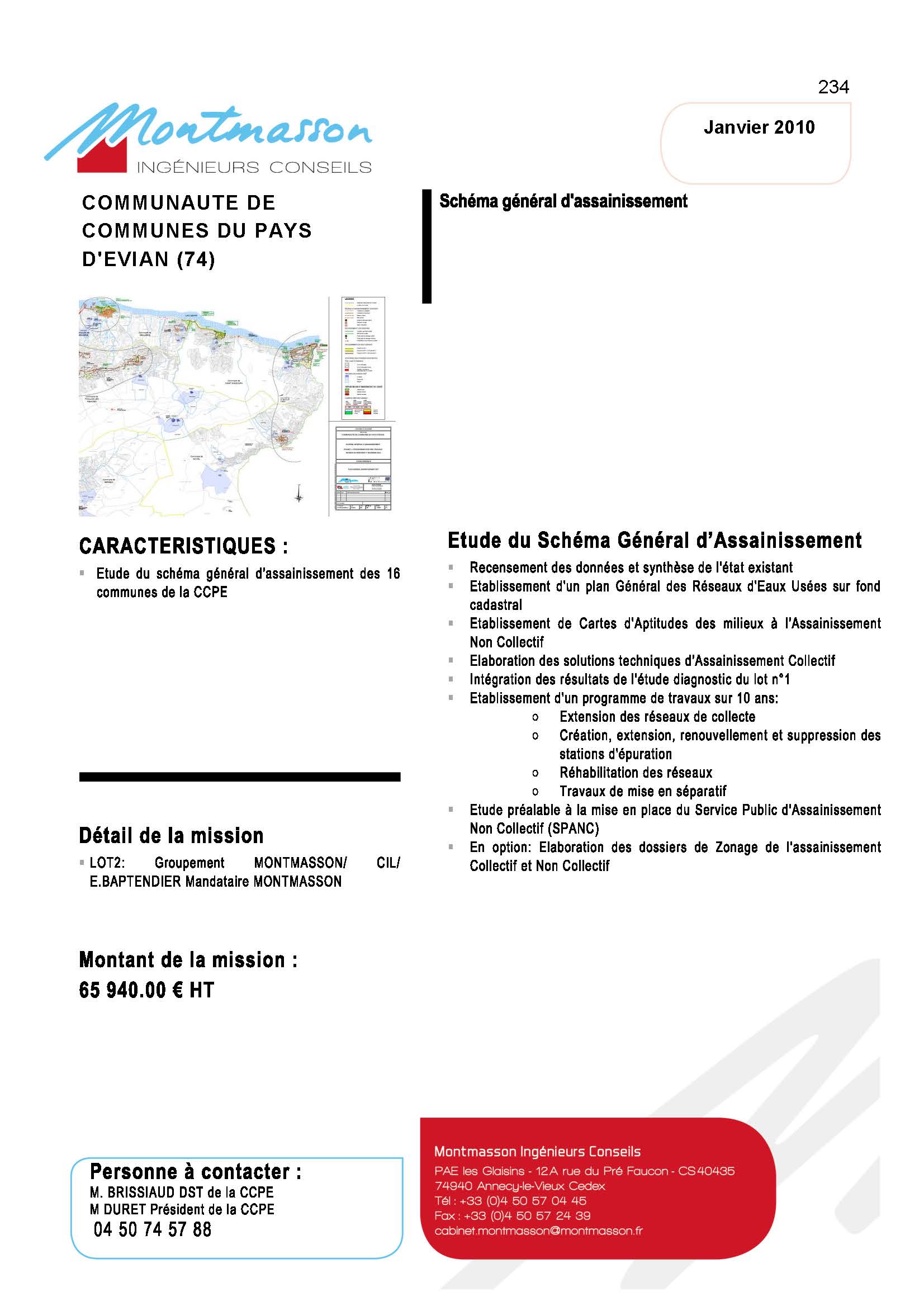 Schéma assainissement Evian 