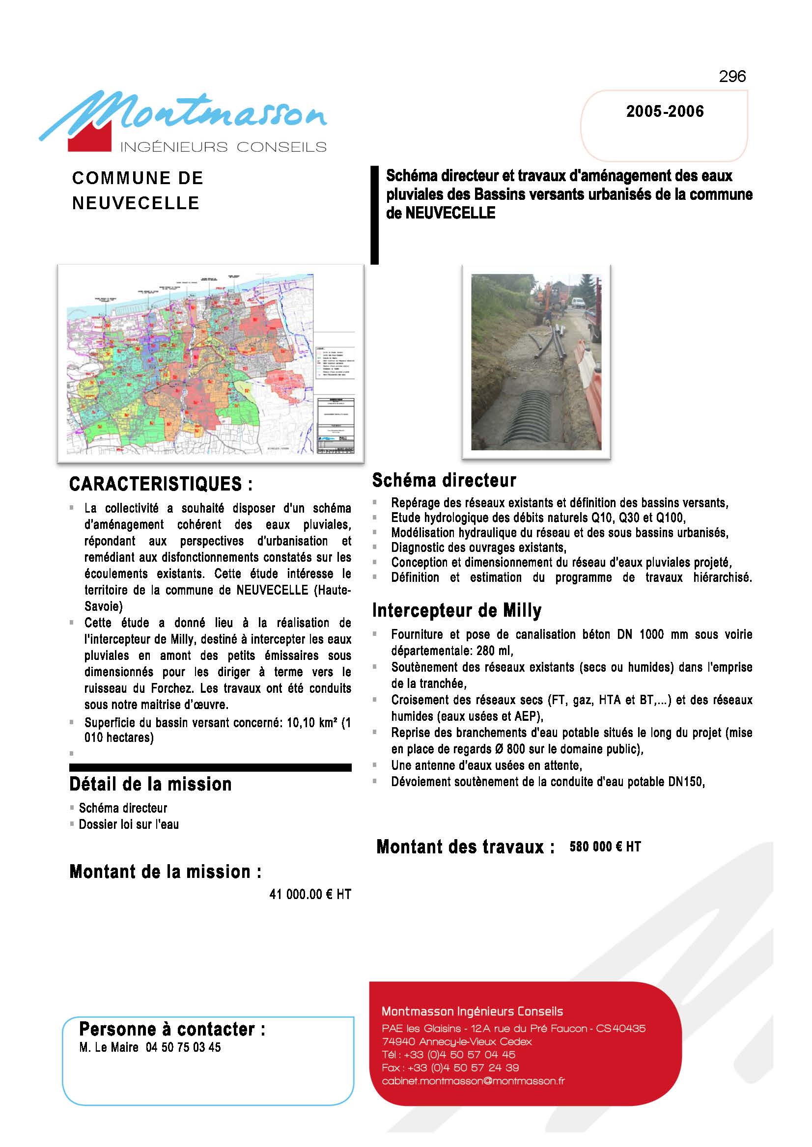 Schéma directeur Neuvecelle 