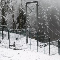 Vue de la canalisation suspendue